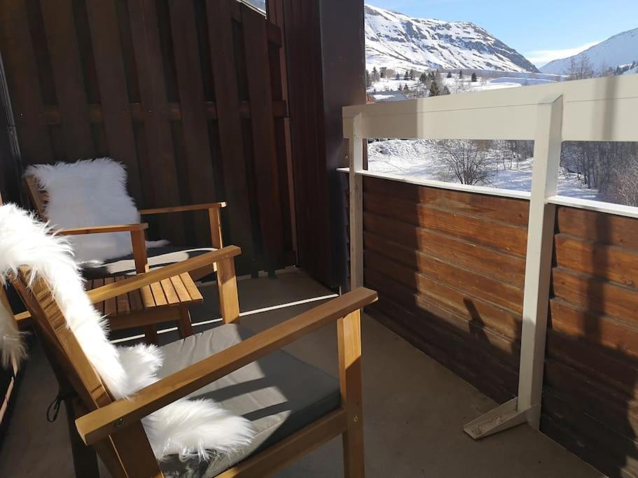 Apartament Au Pied Des Pistes Avec Parking Entierement Renove Huez Zewnętrze zdjęcie